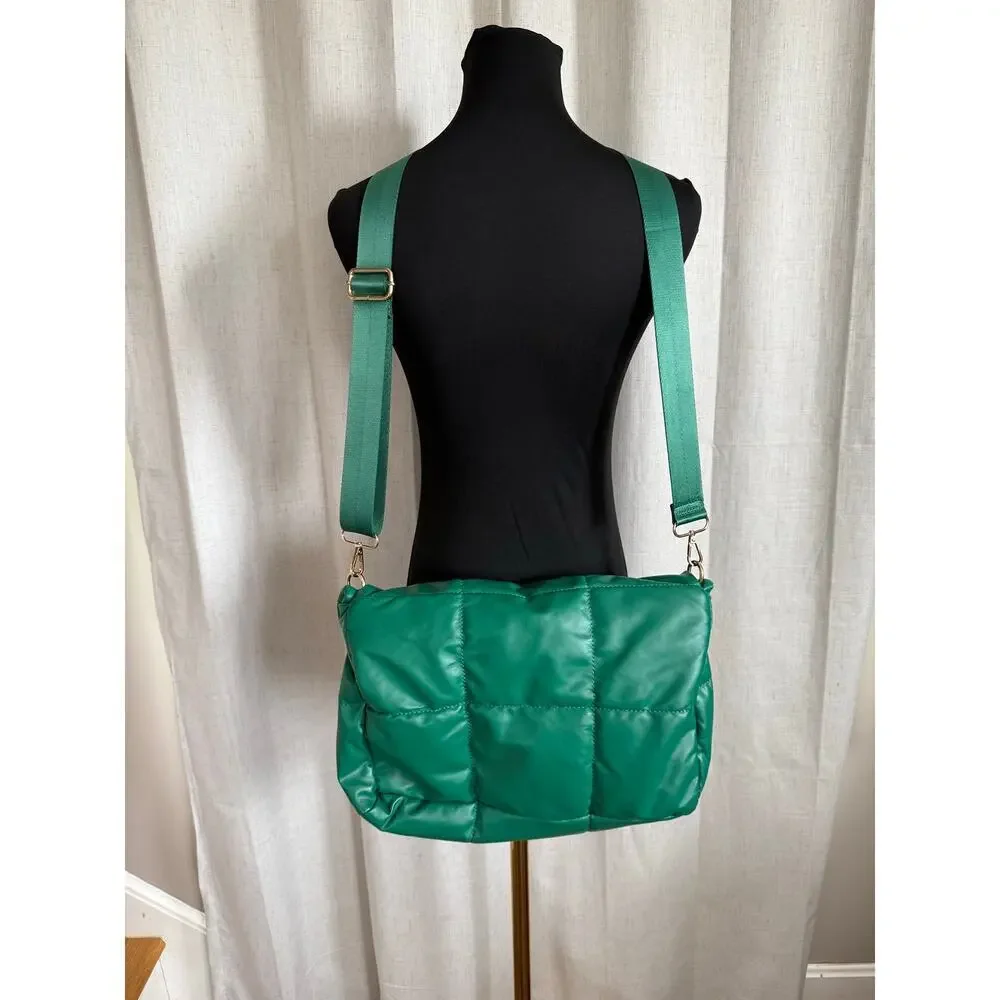 Green Puffer Bag By Anthropologie